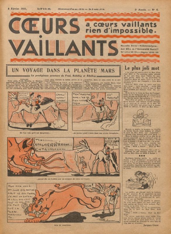 Coeurs Vaillants (Périodique - Année 1931) - Coeurs vaillants n°6