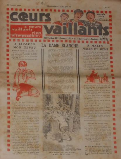 Coeurs Vaillants (Périodique - Année 1930) - Coeurs vaillants n°16
