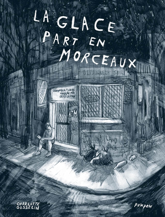 La glace part en morceaux