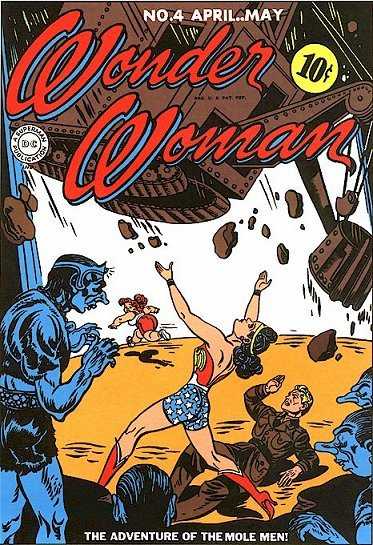 Wonder Woman (1942)(V.O. anglais) - tome 4 - The Adventure of the Mole Men