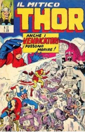 Thor (en italien : Il mitico Thor - Editoriale Corno) - tome 22 - Anche i Vendicatori possono morire !