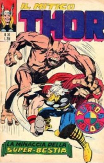 Thor (en italien : Il mitico Thor - Editoriale Corno) - tome 34 - La minaccia della super-bestia