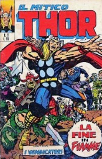 Thor (en italien : Il mitico Thor - Editoriale Corno) - tome 77 - La fine in fiamme