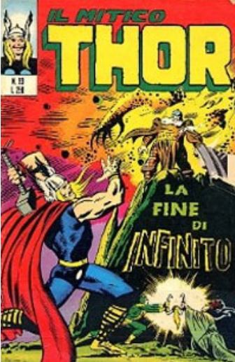 Thor (en italien : Il mitico Thor - Editoriale Corno) - tome 93 - La fine di Infinito