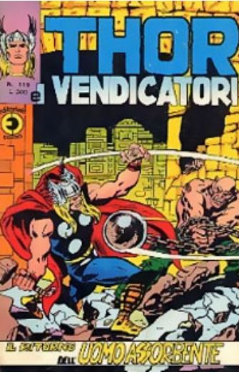 Thor (en italien : Il mitico Thor - Editoriale Corno) - tome 116 - Il ritorno dell'Uomo Assorbente