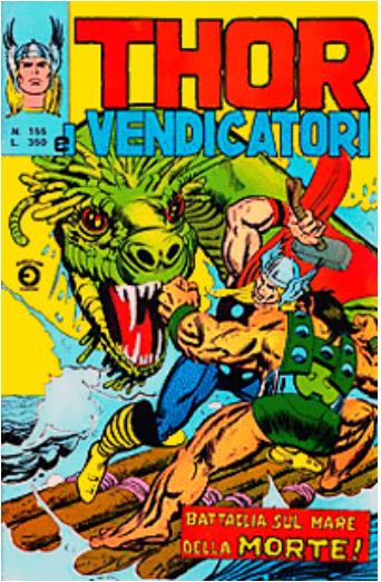 Thor (en italien : Il mitico Thor - Editoriale Corno) - tome 155 - Battaglia sul mare della morte