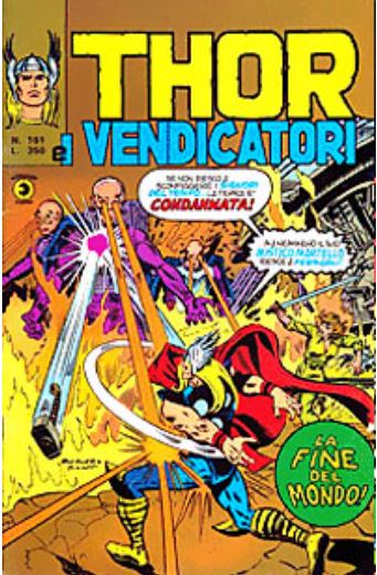 Thor (en italien : Il mitico Thor - Editoriale Corno) - tome 161 - La fine del mondo