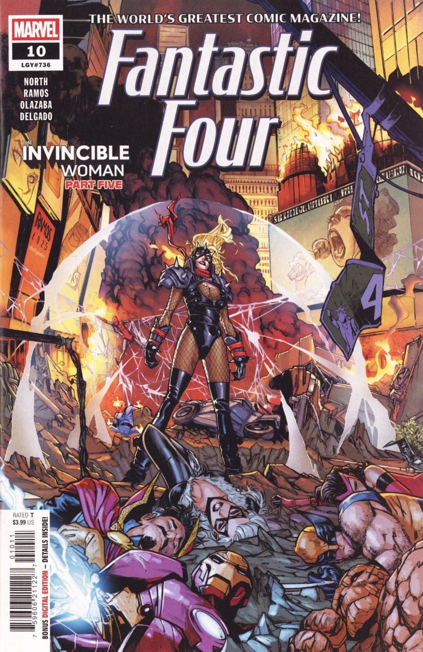 Fantastic Four (2025)(V.O. anglais) - tome 10 - The Invincible Woman, Part 5 : Earth Versus the Invincible Woman (LGY#736)