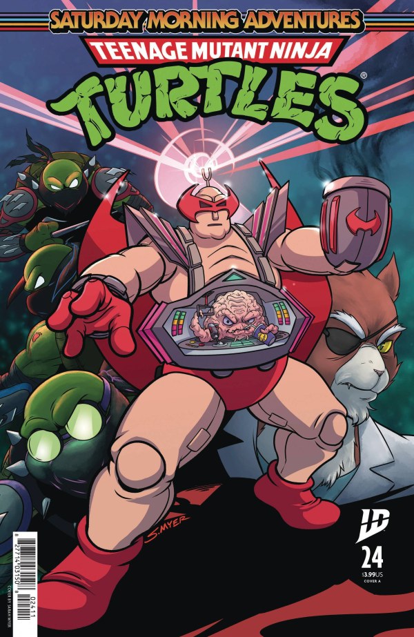 Teenage Mutant Ninja Turtles : Saturday Morning Adventures (2023)(V.O anglais) - tome 24 - Three Nasty Turtles and a Sharp-Dressed Brain