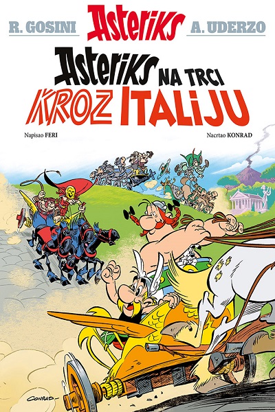 Astérix (En serbe) - tome 37 - Asteriks na trci kroz Italiju