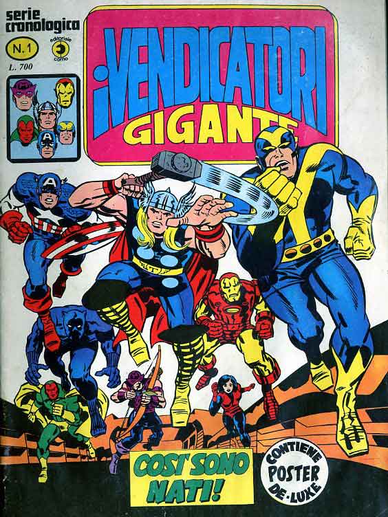 Avengers (En italien : I Vendicatori - Gigante, Editoriale Corno) - tome 1 - Così sono nati!