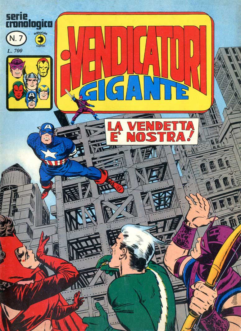 Avengers (En italien : I Vendicatori - Gigante, Editoriale Corno) - tome 7 - La vendetta è nostra!