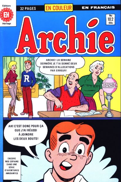 Archie (éditions Héritage) - Archie n°102